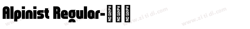 Alpinist Regular字体转换